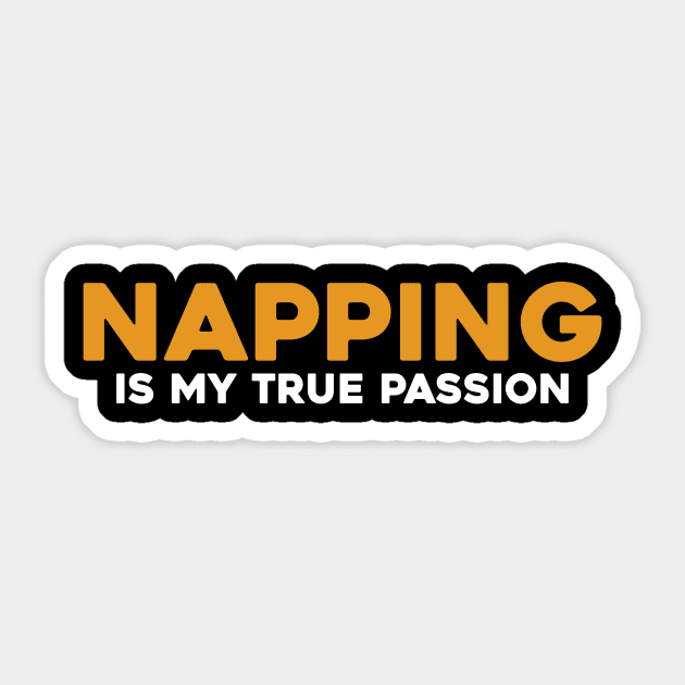 Napping is My True Passion Sticker by Lilian's